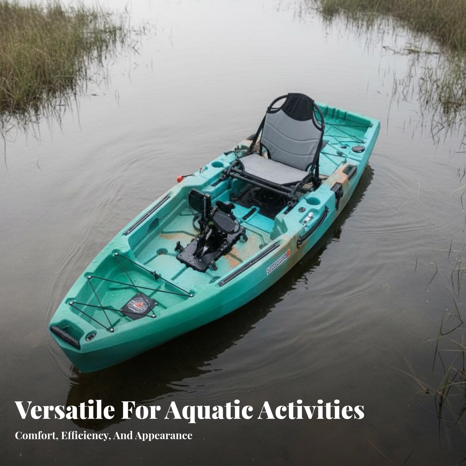 Fishing Kayak Sit On Top - Pedal Drive Fishing Boat Foldable Inflatable