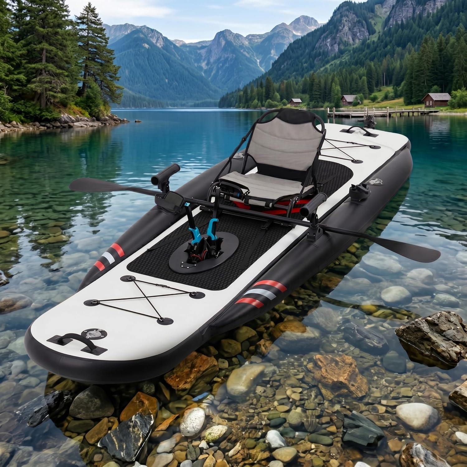 12ft Premium PVC Inflatable Fi - đánh giá và giá Fishing Kayak Inflatable
